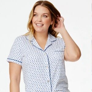 Roller Rabbit Blue Hearts Polo Pajamasize medium